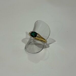 Evry Jewelz gold and emerald ring